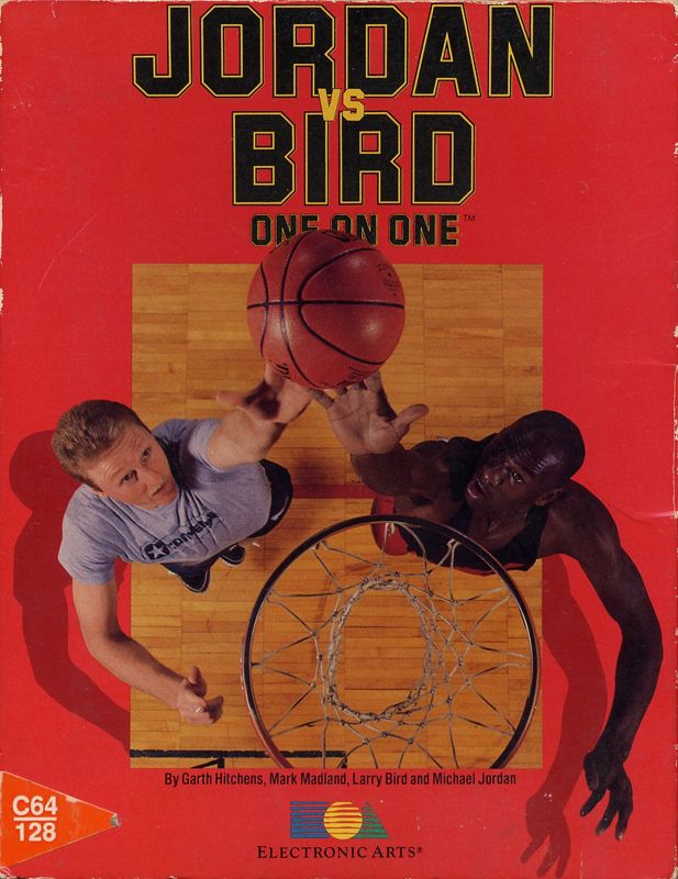 Jordan Vs Bird: One On One box art for Commodore 64